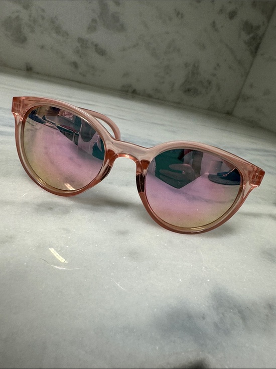 Peppers Accessories - Peppers Mermaid Pink Round Mirrored Polarized Sunglasses for Women